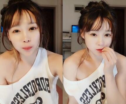 重磅！超美女神~連環噴水~ 噴一半外賣到了~瘋狂敲門！ 8V