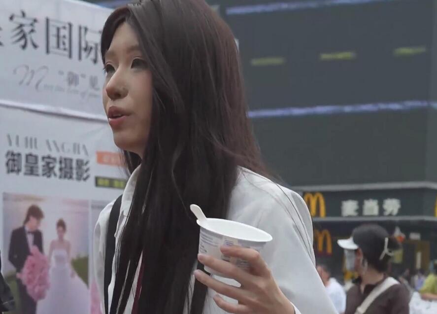 (BC-AA-476)制服jk美女黑丝过膝袜配白内..逛街被透心凉CD
