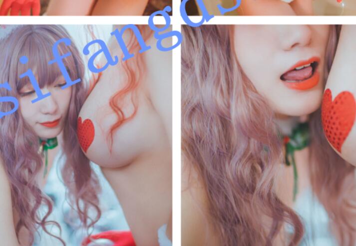 ❤️巨乳COS【甜糖大魔王】乳贴战士7套写真合集