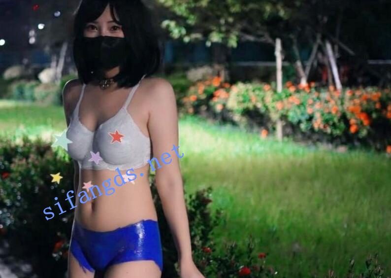 ❤️小小Q｜羞耻露出 人体彩绘极限露,人前露出,野外自慰